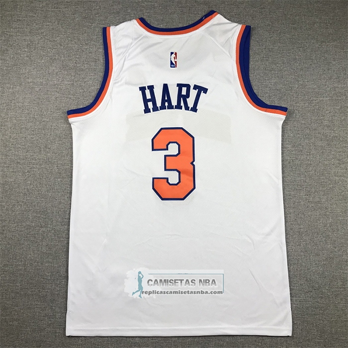 Camiseta New York Knicks Josh Hart NO 3 Association Blanco